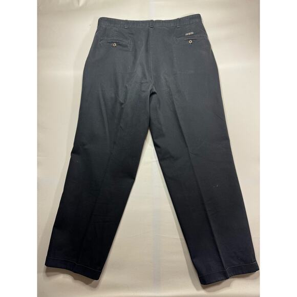 Polo by Ralph Lauren Men's Pleated Navy Andrew Chino Pant - Size 38x31 (37x29.5) - Picture 2 of 5